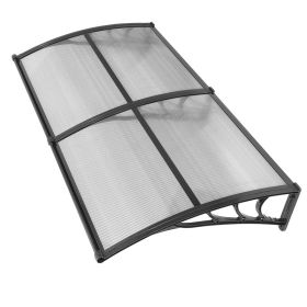 Awnings for Door Entrance, 38 x 78 in, Exterior Front Door Window Awnings with Drainage & ABS Bracket, Rain Snow Sun Protection